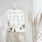 Evergreen Mountain Forest bruiloft zitgrafiek Poster