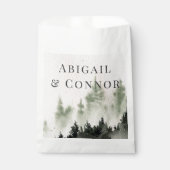 Evergreen Mountain Mist Rustic Winter White Grey Bedankzakje (Voorkant)