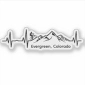 Evergreen MTB Vinyl Sticker (Voorkant)