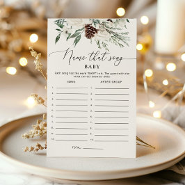 Evergreen Name dat baby shower game