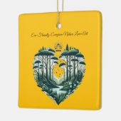 Evergreen Natuur Lover Art Keramisch Ornament (Links)