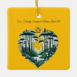 Evergreen Natuur Lover Art Keramisch Ornament