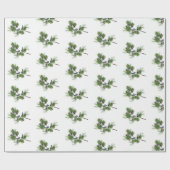 Evergreen Nest-kerstinpakpapier Cadeaupapier (Vlak)