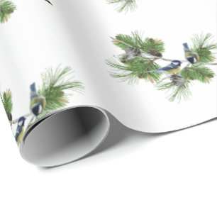 Evergreen Nest-kerstinpakpapier Cadeaupapier