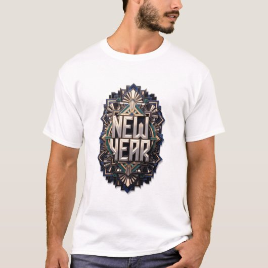 Evergreen New Year T-Shirt, Premium Art T-shirt (Voorkant)