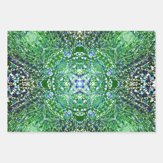 Evergreen Pattern-pakpapier Inpakpapier Vel (Voorkant 2)