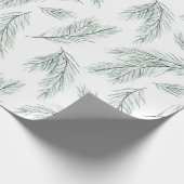 Evergreen Pine Branch Pattern Cadeaupapier (Hoek)