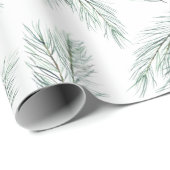 Evergreen Pine Branch Pattern Cadeaupapier (Rol Hoek)