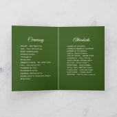 Evergreen Pine en Spruce Winter Wedding Charm Programma (Binnen)