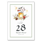 Evergreen Pine en Spruce Winter Wedding Kaart (Achterkant)