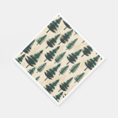 Evergreen Pine in donkergroen en beige Servet (Hoek)