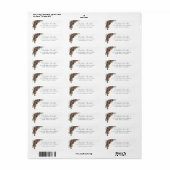 Evergreen Pine Kerstmis Bruiloft Retouradres Etiket (Full Sheet)