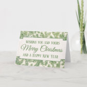  Evergreen Pine Needle-kaart voor fijne kerst Feestdagen Kaart (Voorkant)