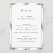 Evergreen Pine Tree-feestdag Menu (Voorkant)