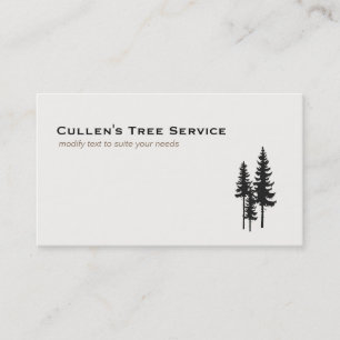 Evergreen Pine Trees-Natuur en landschapsontwerp Visitekaartje