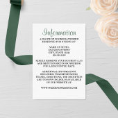 Evergreen Pine Wedding Informatiekaartje