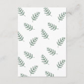 Evergreen Pine Wedding Informatiekaartje (Achterkant)