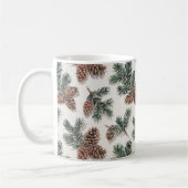 Evergreen Pinecone Cozy Winter Coffee  Koffiemok (Links)