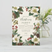 Evergreen Pinecone Holiday Celebration Kaart (Staand voorkant)