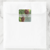Evergreen Pinecone Snoep Buffet Sticker (Tas)