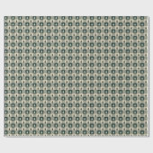 Evergreen plaid cadeaupapier (Vlak)
