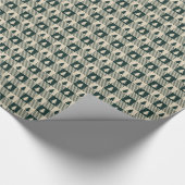 Evergreen plaid cadeaupapier (Hoek)