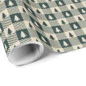 Evergreen plaid cadeaupapier (Rol Hoek)