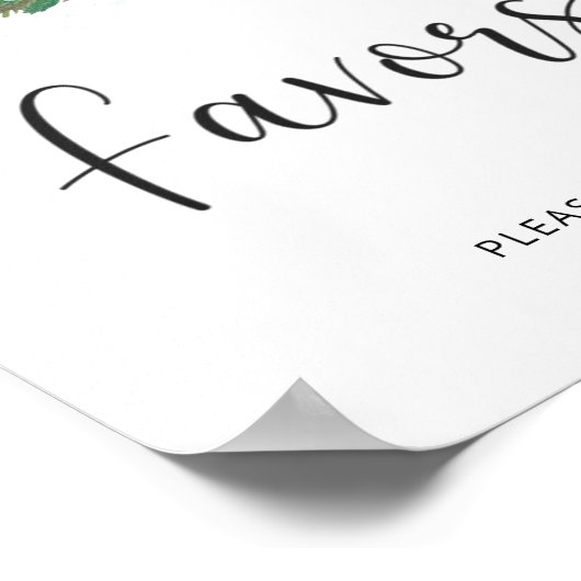 Evergreen Poster voor kerstfeestdagen (Hoek)