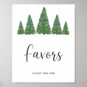 Evergreen Poster voor kerstfeestdagen (Voorkant)