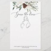 Evergreen Raad het bruidsjurk bruidsfeest spel (Voorkant)