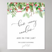 Evergreen raad hoeveel Snoepjes er in de pot zitte Poster (Voorkant)