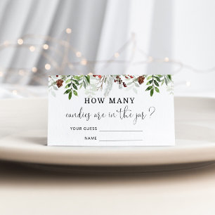 Evergreen raden hoeveel snoepjes kaart