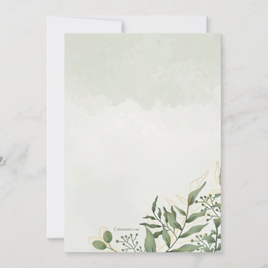 Evergreen Religieuze Kaart (Achterkant)