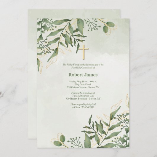 Evergreen Religieuze Kaart (Voorkant / Achterkant)