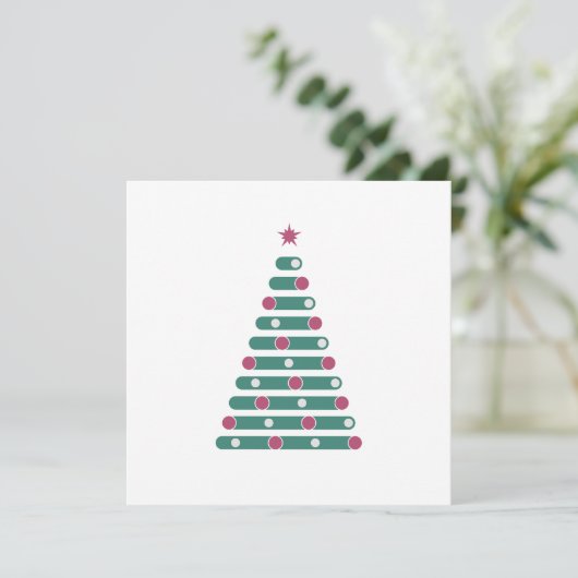 Evergreen Rhythm Card Aankondiging (Staand voorkant)