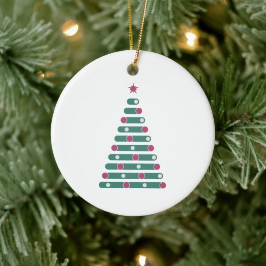 Evergreen Rhythm Keramisch Ornament (Boom)