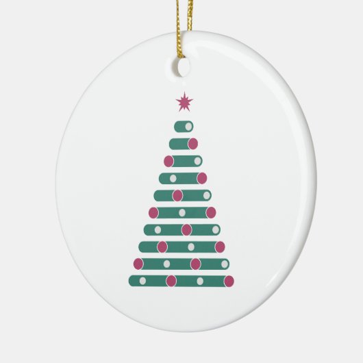 Evergreen Rhythm Keramisch Ornament (Links)