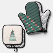 Evergreen Rhythm Ovenwant & Pannenlap Set (Voorkant / Achterkant)