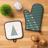 Evergreen Rhythm Ovenwant & Pannenlap Set (Top down)