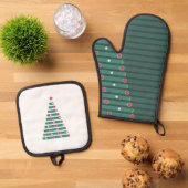 Evergreen Ritme Ovenwant & Pannenlap Set (Top down)