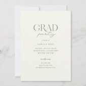Evergreen Sage Modern Minimalist Arch Afstuderen Kaart (Achterkant)