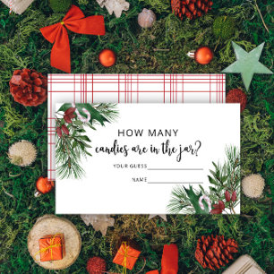 Evergreen schat hoeveel snoepjes informatiekaartje