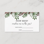 Evergreen schat hoeveel snoepjes informatiekaartje (Voorkant)