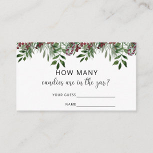 Evergreen schat hoeveel snoepjes informatiekaartje