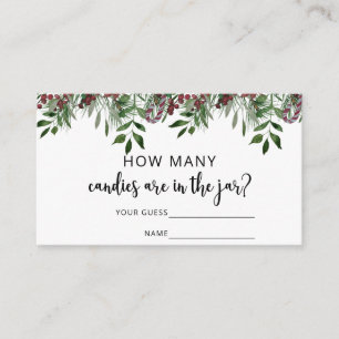 Evergreen schat hoeveel snoepjes informatiekaartje