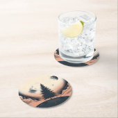 Evergreen Serenity Ronde Kartonnen Onderzetter (Insitu)