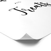 Evergreen snoepjes en behandelde baby shower poster (Hoek)