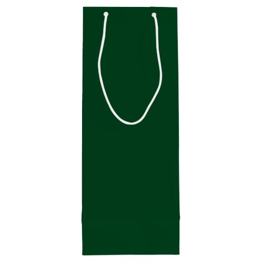 Evergreen Solid Color Wijn Cadeautas (Achterkant)