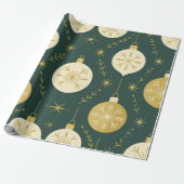 Evergreen Sparkles Cadeaupapier (Uitgerold)