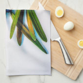 Evergreen Sprig met Berries Kitchen Towels Theedoek (Quarter Fold)